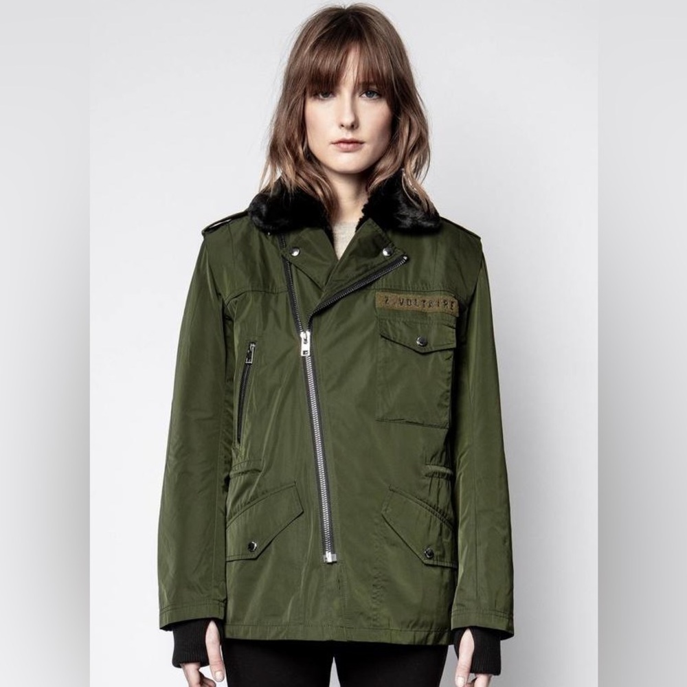 Zadig & Voltaive Keys Fur Nylon Jacket!